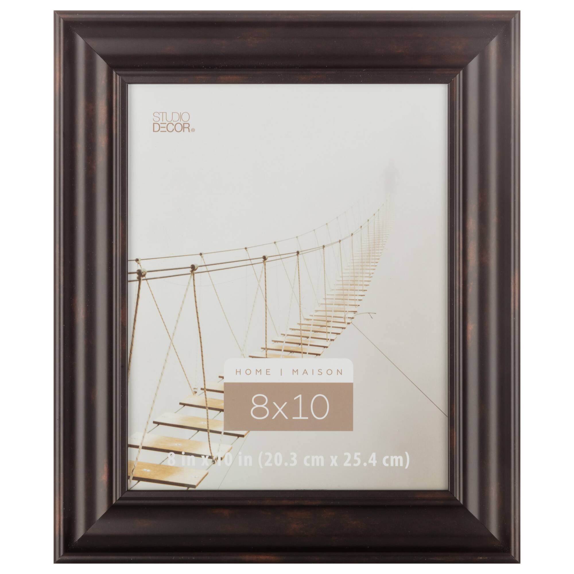 Home 8" x 10" Black & Brown Rubbed Frame by Studio Décor®